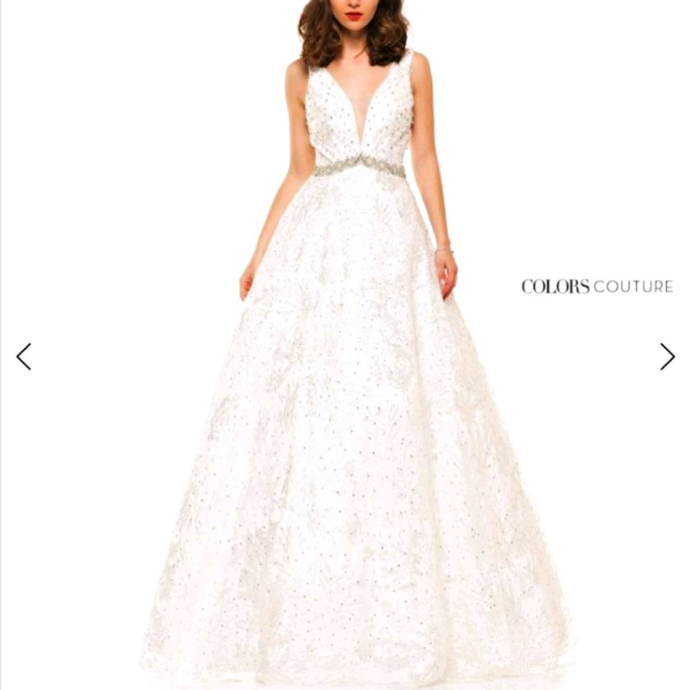 White Colors Couture Gown